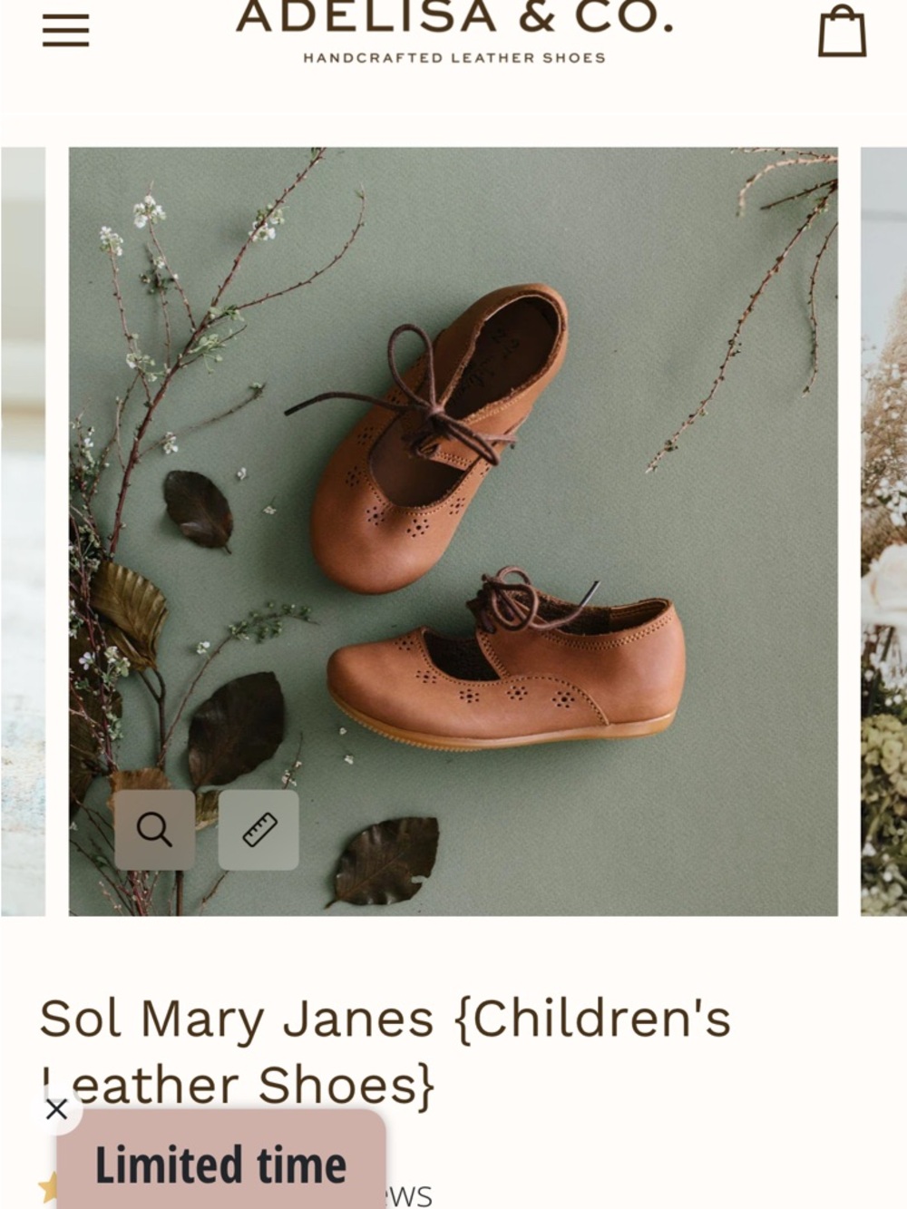 Adelisa & Co. Kids' Mary Jane Leather Shoes - Brown